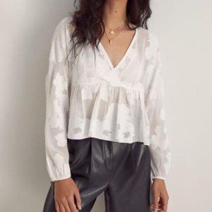 ARITZIA Wilfred Peplum Blouse